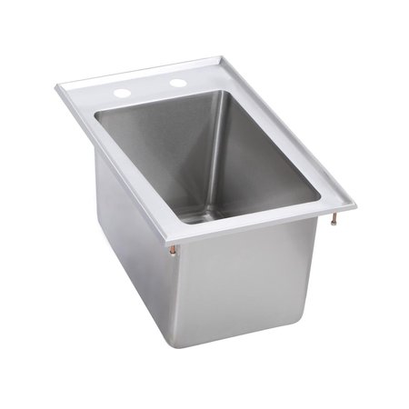 ELKAY Standard Drop-In Sink 1-Compartment 10 Deep Bowl No Drainboards 13.5 LX19.5 WX10 H Over All DI-1C-101410X
